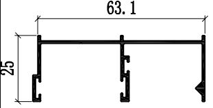 অ্যালুমিনিয়াম প্যাটিও উইন্ডো এক্সট্রুশন প্রোফাইল পাউডার লেপ ব্রোঞ্জ