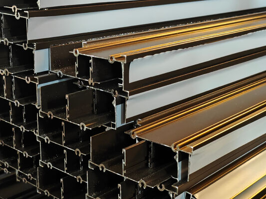 অ্যালুমিনিয়াম স্লাইডিং উইন্ডো প্যাটিও ডোর প্রোফাইল পাউডার লেপ ব্রোঞ্জ দক্ষিণ আফ্রিকা