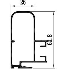 অ্যালুমিনিয়াম প্রোফাইল অ্যালোয় 6063 পাউডার লেপ সঙ্গে প্যাটিও দরজা এবং উইন্ডোজ জন্য