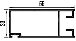 অ্যালুমিনিয়াম স্লাইডিং প্রোফাইল দক্ষিণ আফ্রিকার বাজারের জন্য পাউডার লেপ দিয়ে তৈরি