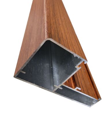 ল্যাটিন আমেরিকার বাজারের জন্য কাঠের শস্যযুক্ত অ্যালুমিনিয়াম ক্যাসমেন্ট উইন্ডো প্রোফাইল